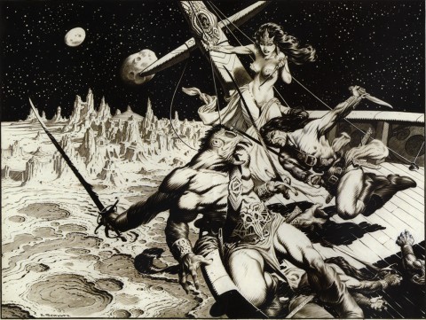 Under the Hurtling Moons by Mark Schultz.  Source.