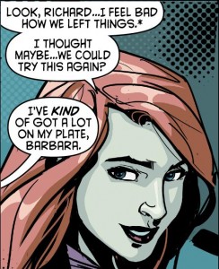 Barbara Gordon’s cameo in issue 4 provides the springboard for what is easily the most fun issue of this collection.