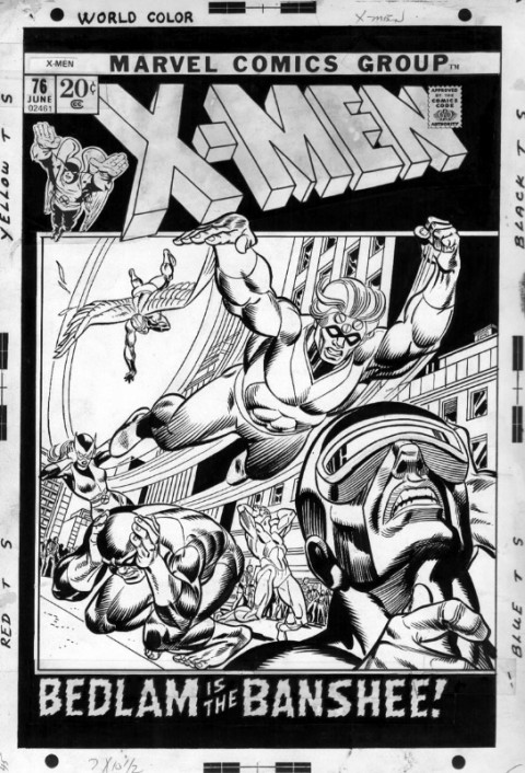 X-Men issue 76 cover by Gil Kane and Joe Sinnott.  Source.