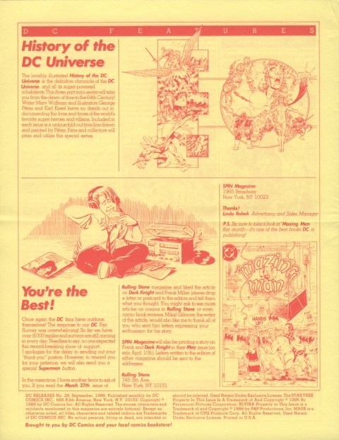 DC Releases September '86 page 4