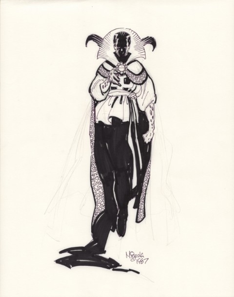 Doctor Strange by Mike Mignola.  Source.