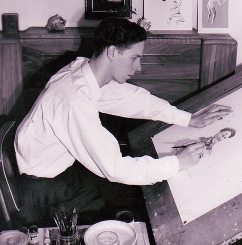 Jerry Lazare circa 1947 just after moving on from  comics.