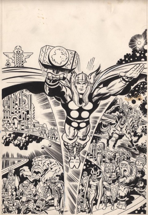 Tales Of Asgard issue 1 cover by Jack Kirby and Frank Giacoia. Source.