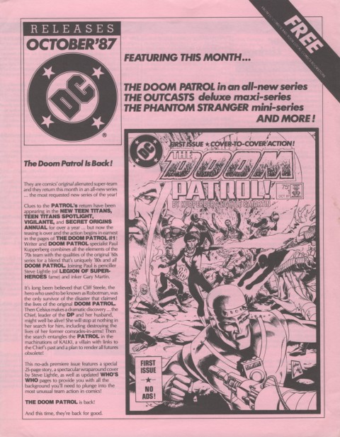 DC Releases October 87 Page 1