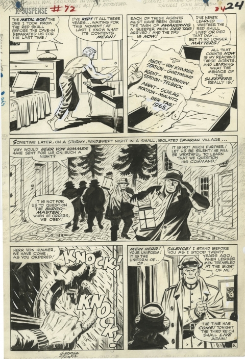 Tales Of Suspense issue 72 page 5 by Jack Kirby and George Tuska.  Source.