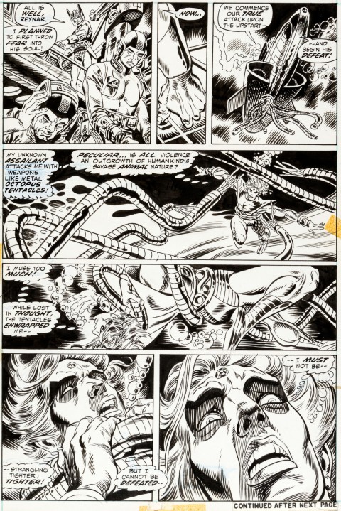 Warlock issue 3 page 12 by Gil Kane and Tom Sutton.  Source.