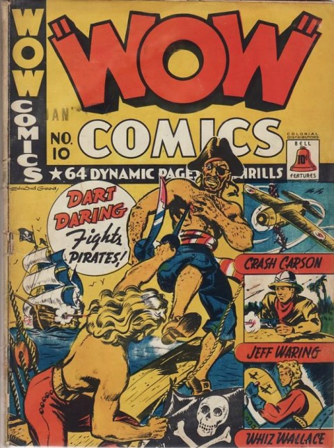 The cover for the second Wow Comics No. 10