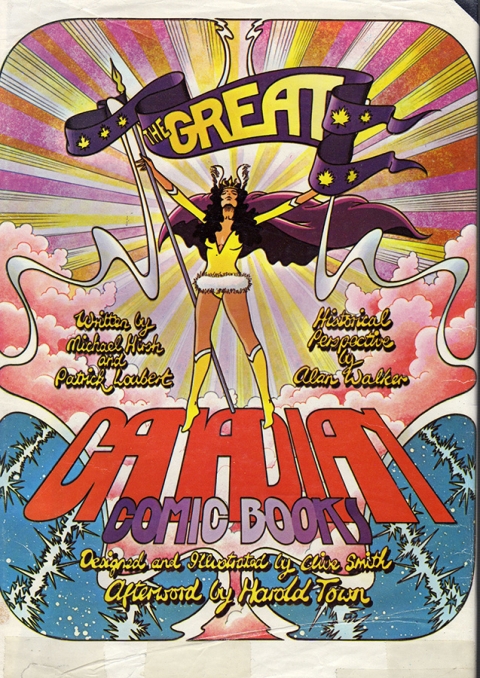 The original dust jacket for The Great Canadian Comic Books in 1971