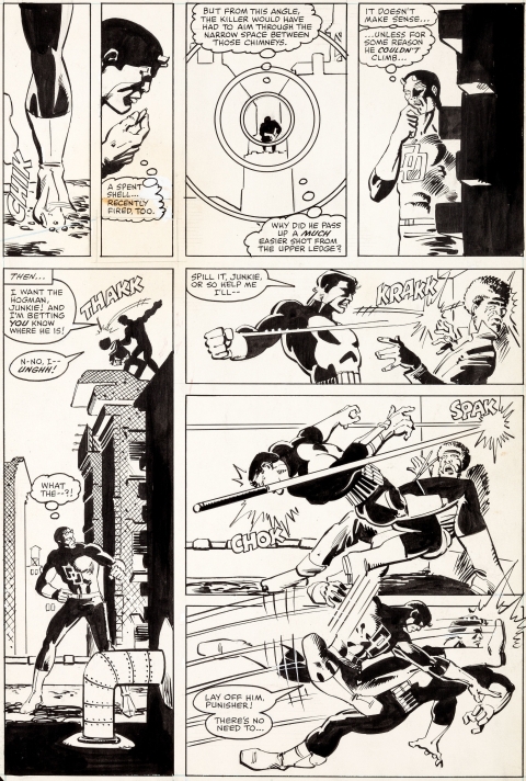 Daredevil issue 183 page 18 by Frank Miller and Klaus Janson.  Source.