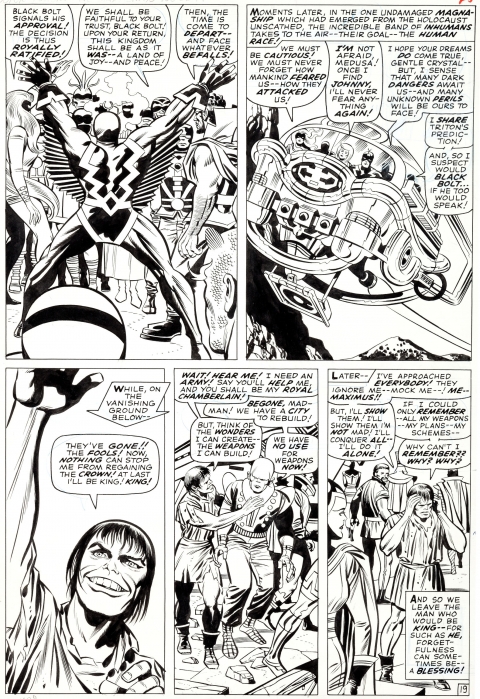 Fantastic Four issue 59 page 19 by Jack Kirby and Joe Sinnott.  Source.