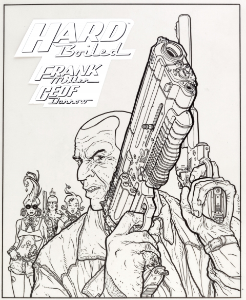 Hard Boiled foreign trade cover by Geof Darrow. Source.