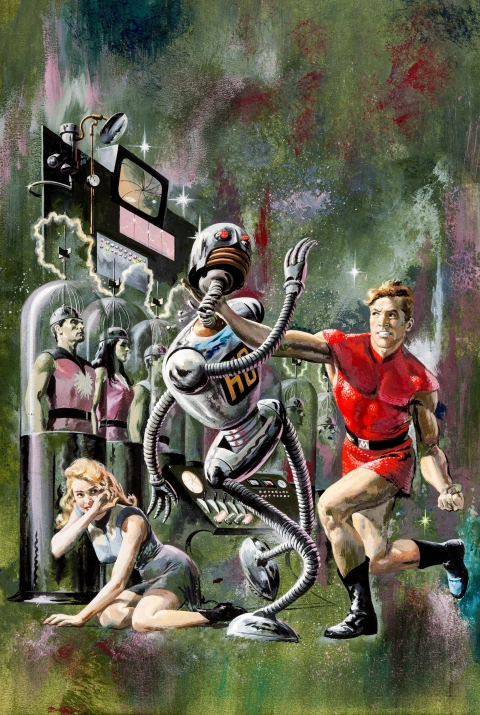 Magnus Robot Fighter issue 1 cover by George Wilson.  Source.
