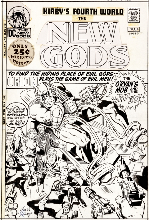 New Gods issue 4 cover by Jack Kirby and Vince Colletta.  Source.