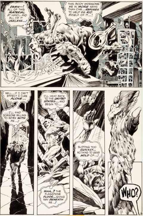 Swamp Thing issue 3 page 3 by Bernie Wrightson.  Source.