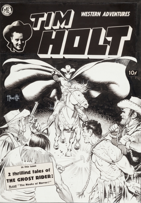 Tim Holt issue 2 cover by Frank Frazetta. Source.