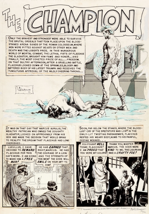 Valor issue 2 The Champion splash by Al Williamson.  Source.