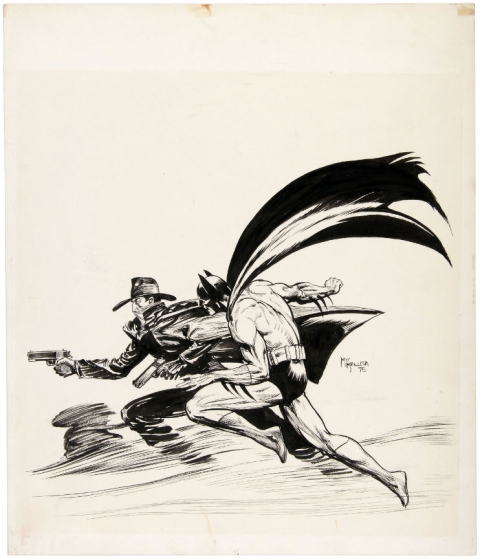 The Shadow and Batman by Michael Kaluta