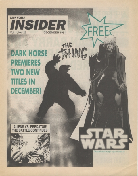 Dark Horse Insider December 1991 page 1