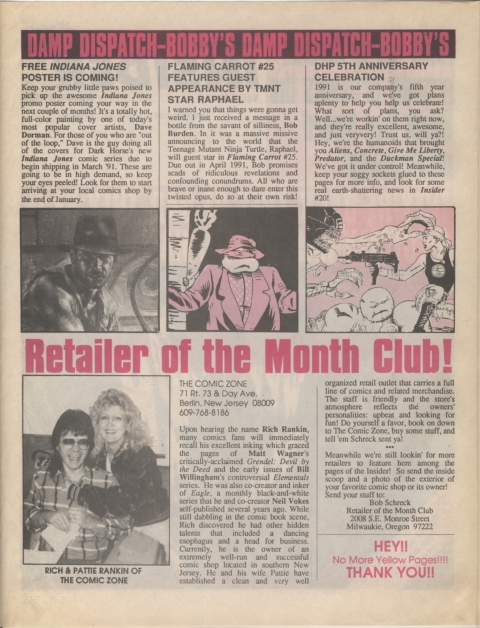 Dark Horse Insider January 1991 Page 2