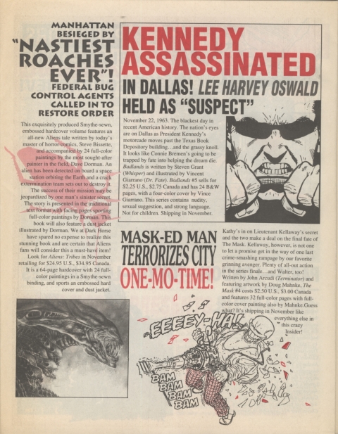 Dark Horse Insider November 1991 page 6