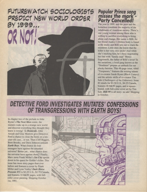 Dark Horse Insider October 1991 page 4