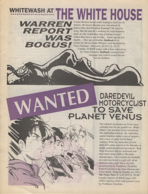 Dark Horse Insider October 1991 page 6