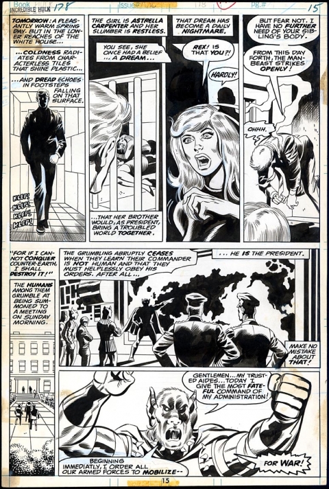 Incredible Hulk issue 178 page 15 by Herb Trimpe and Jack Abel. Source.