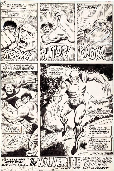 Incredible Hulk issue 180 page 32 by Herb Trimpe and Jack Abel. Source.