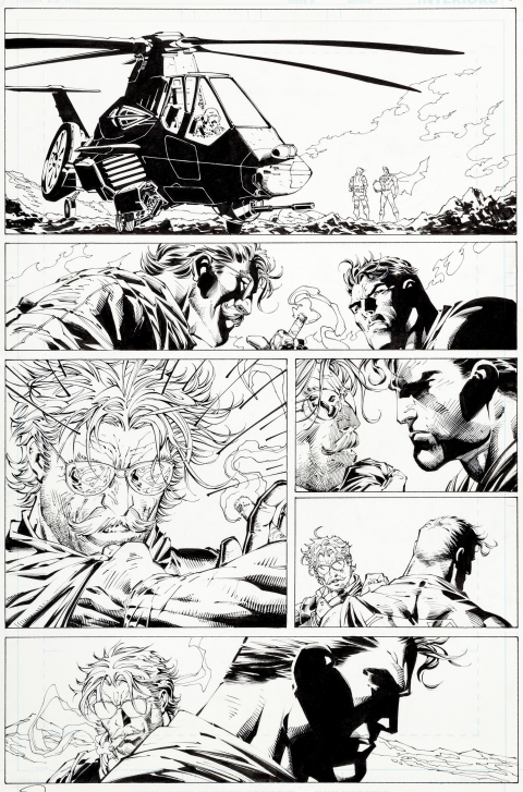 Superman issue 208 page 6 by Jim Lee and Scott Williams.  Source.