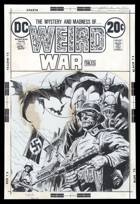 Weird War Tales issue 13 cover by Luis Dominguez