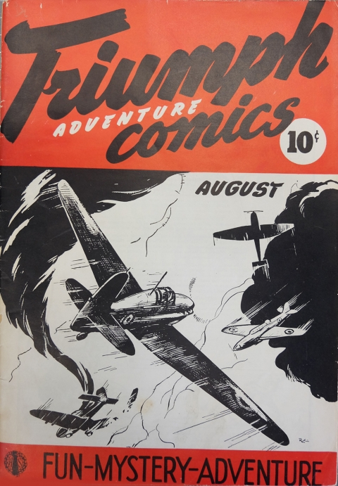 One of the two copies of Triumph-Adventure No. 1 at the Library and Archives of Canada