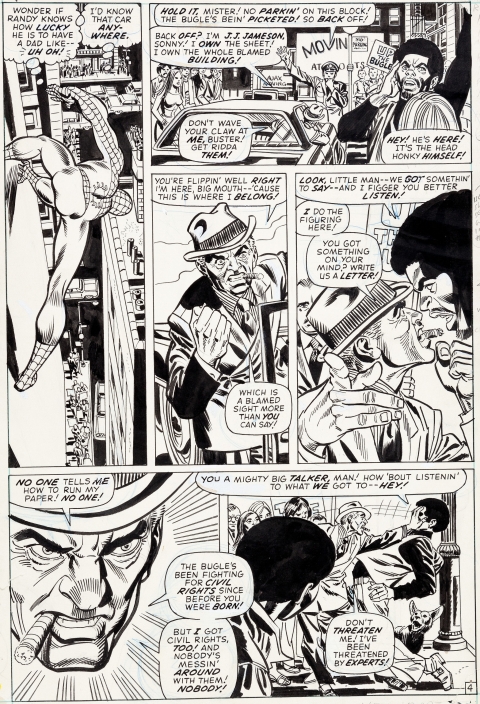 Amazing Spider-Man issue 104 page 4 by Gil Kane and Frank Giacoia.  Source.