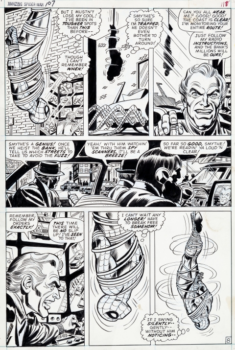 Amazing Spider-Man issue 107 page 8 by John Romita and Frank Giacoia.  Source.