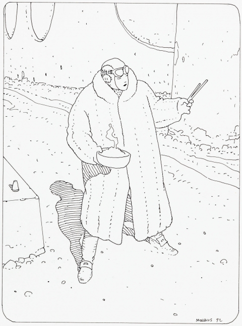 Barnier's Escape by Moebius. Source.