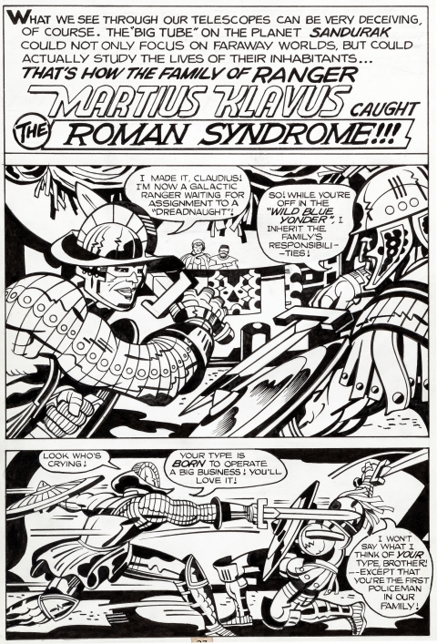 Captain Victory issue 8 page 27 by Jack Kirby.  Source.
