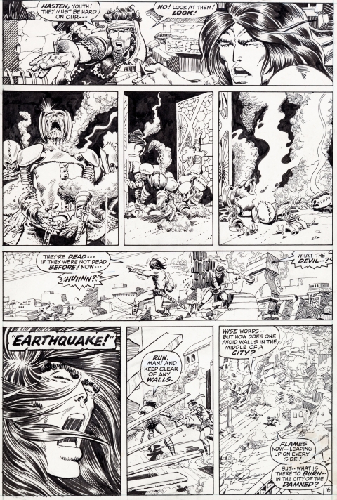 Conan The Barbarian issue 8 page 16 by Barry Smith and Tom Palmer.  Source.