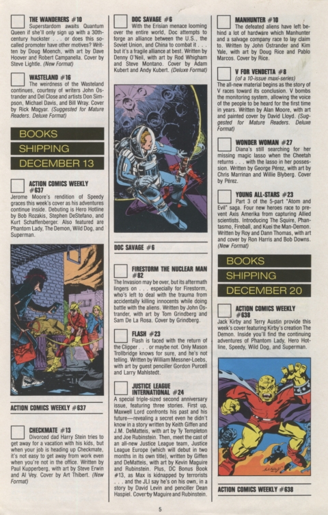 DC Direct Currents 11 November 1988 Page 5