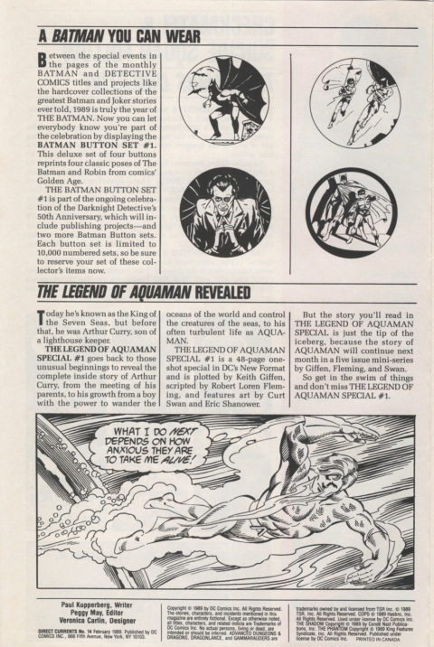 DC Direct Currents 14 February 1989 Page 2