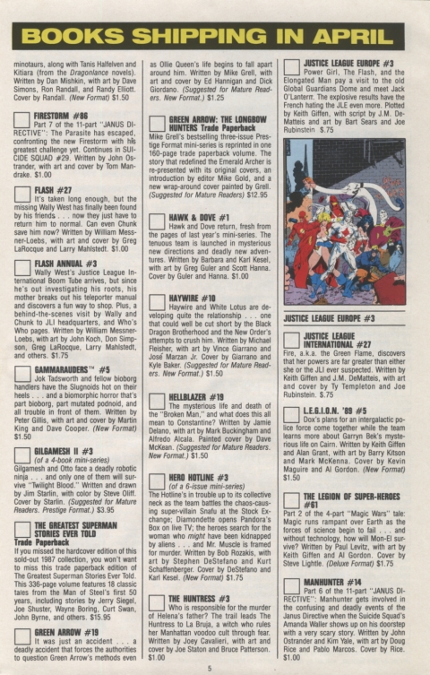 DC Direct Currents 15 March 1989 Page 5