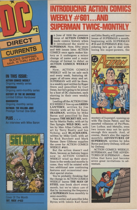 DC Direct Currents 2 February 1988 Page 1