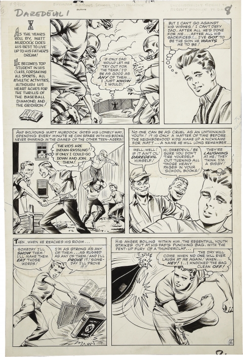 Daredevil issue 1 page 6 by Bill Everett. Source.