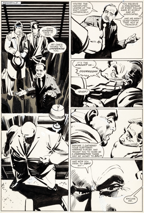 Daredevil issue 188 page 14 by Frank Miller and Klaus Janson.  Source.