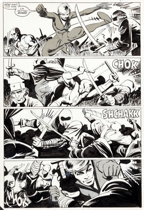 Daredevil issue 189 page 8 by Frank Miller and Klaus Janson.  Source.