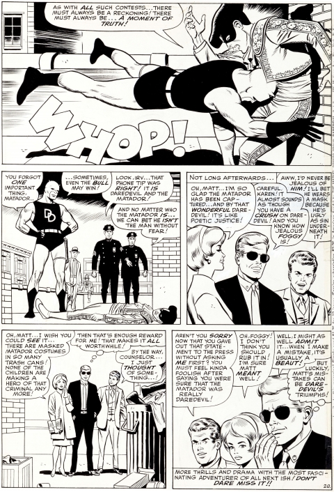 Daredevil issue 5 page 20 by Wally Wood. Source.