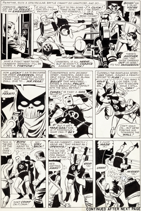 Daredevil issue 6 page 4 by Wally Wood. Source.