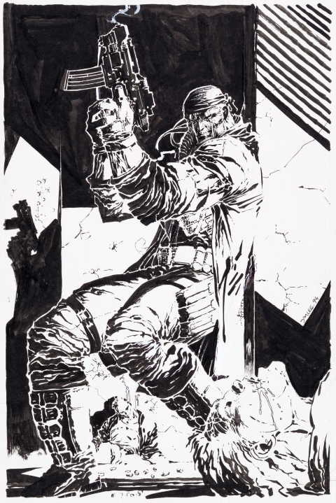 Deathblow issue 6 cover by Jim Lee.  Source.