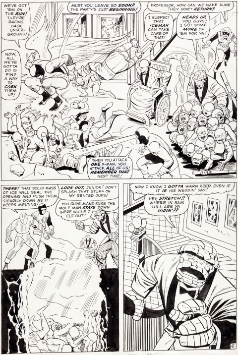 Fantastic Four Annual issue 3 page 6 by Jack Kirby and Vince Colletta.  Source.