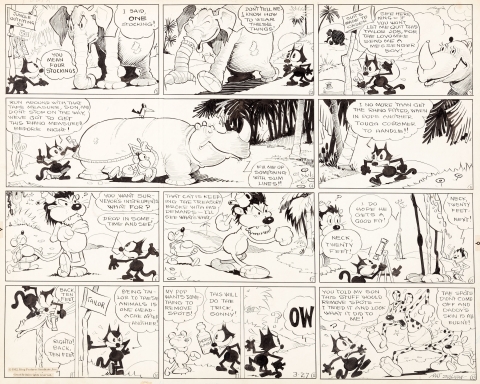 Felix The Cat Sunday 3-27-1932 by Otto Messmer.  Source.