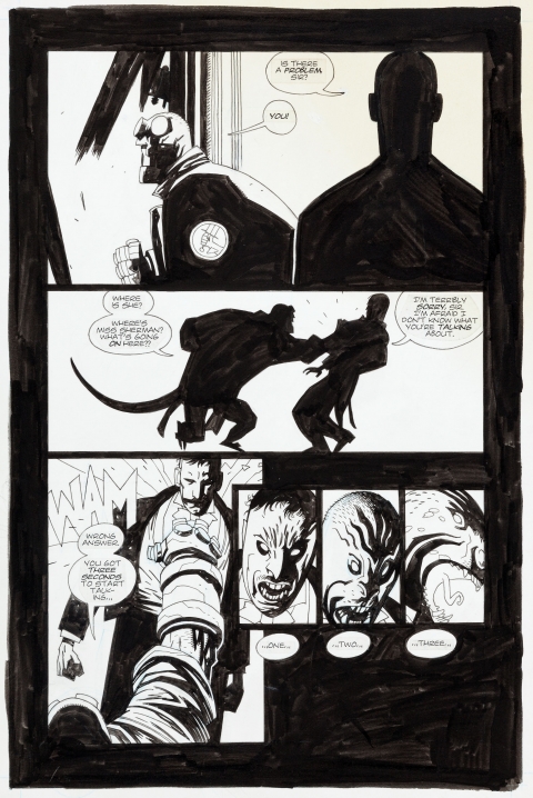 Hellboy: Seeds Of Destruction issue 2 page 13 by Mike Mignola.  Source.