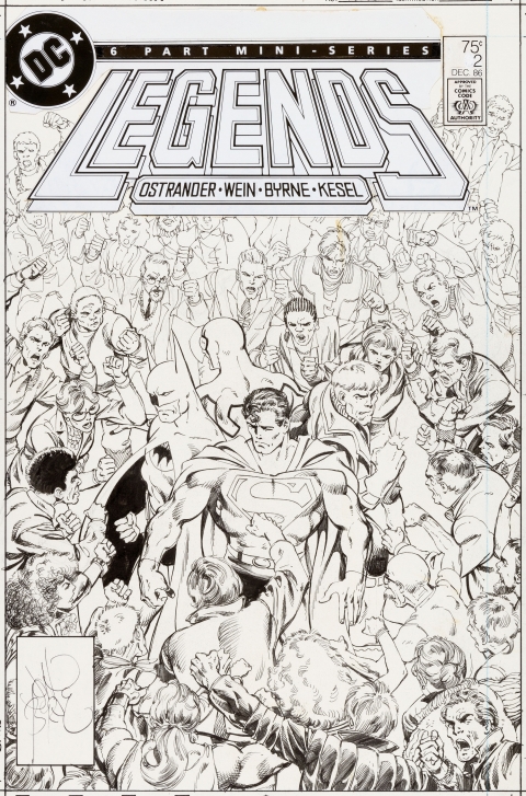 Legends issue 2 cover by John Byrne.  Source.